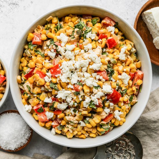 Healthy Mexican Street Corn Salad