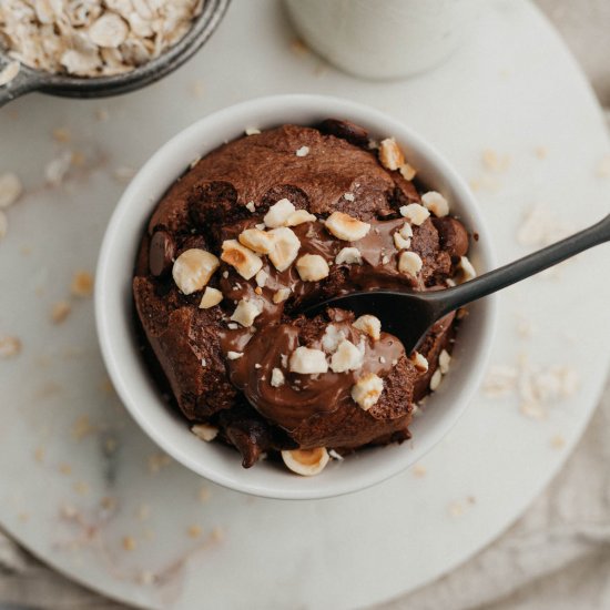 Nutella Baked Oats