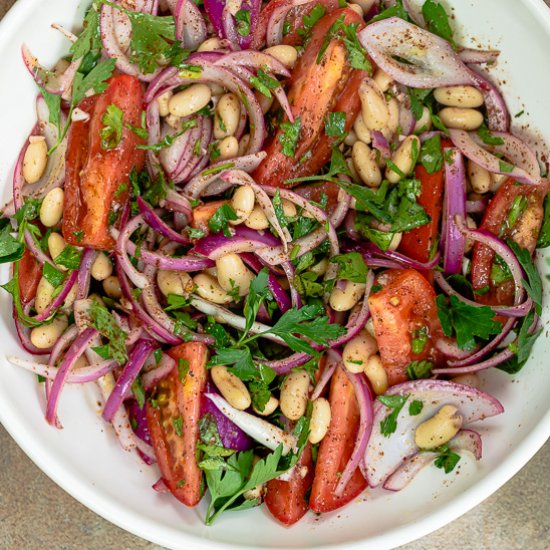 Piyaz: Turkish White Bean Salad