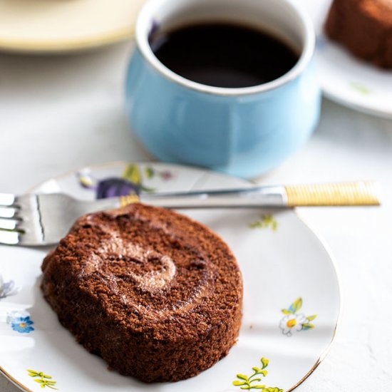 CHOCOLATE SWISS ROLL CAKE