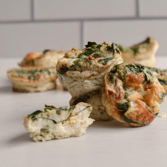 Easy Spinach and Feta Egg Cups