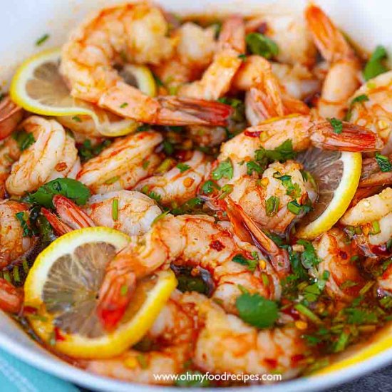 Spicy Lemon Garlic Shrimp