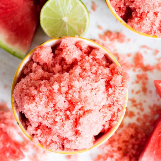 Watermelon Lime Granita