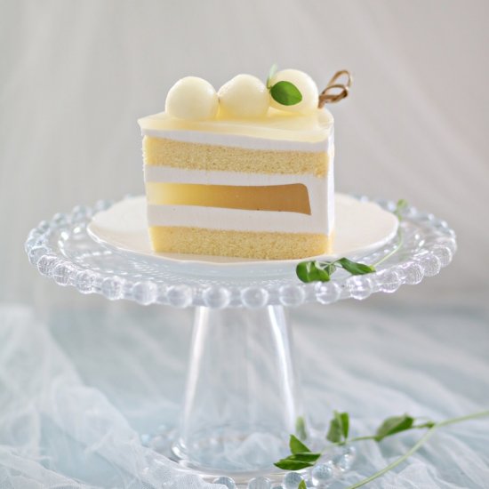 Honeydew Jelly Mousse Cake