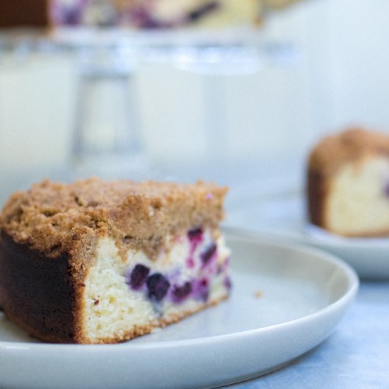 Blueberry Cheese Crumb Cake