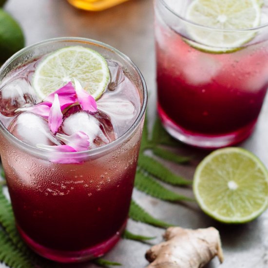 Hibiscus Lime Daiquiri Spritz