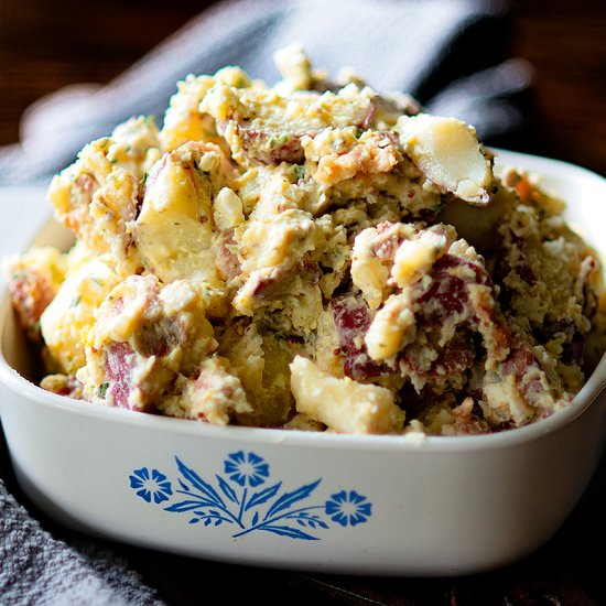 Red Skin Potato Salad with Bacon