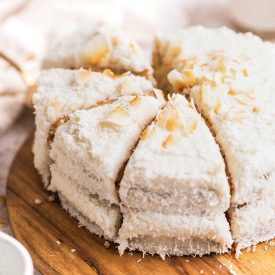 Simple Vegan Coconut Cake