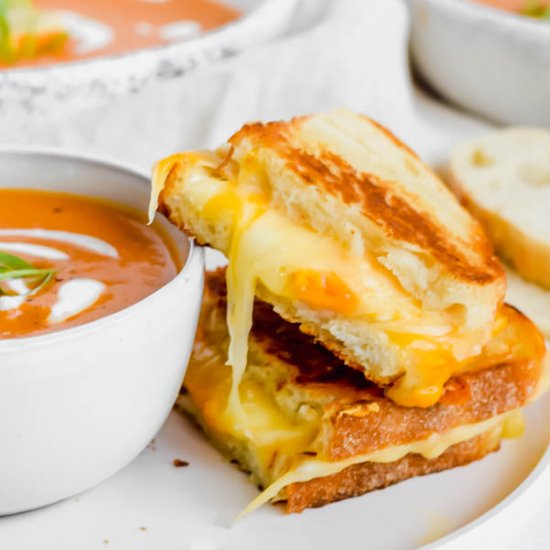 Three Cheese Grilled Cheese