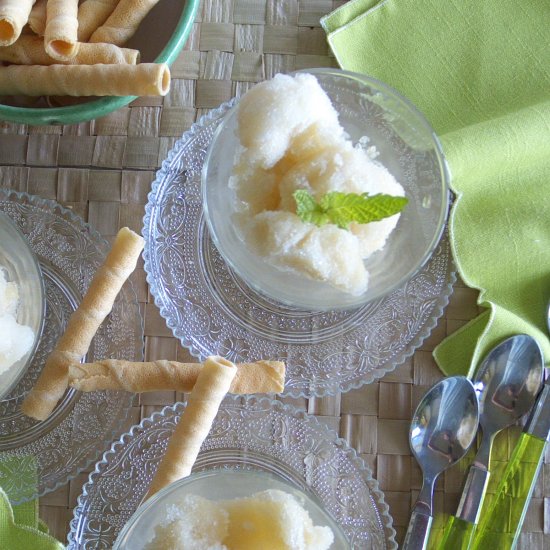 Moroccan Mint Tea Granita