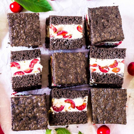 Black Forest Cake Sandwich Bars