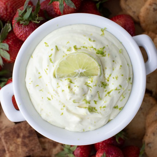 Keto Key Lime Fruit Dip