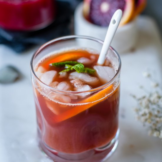 Blood Orange Iced Tea