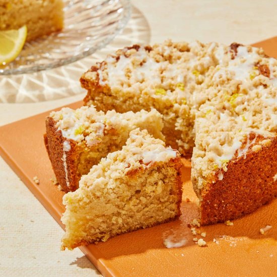 Vegan Lemon Crumb Cake