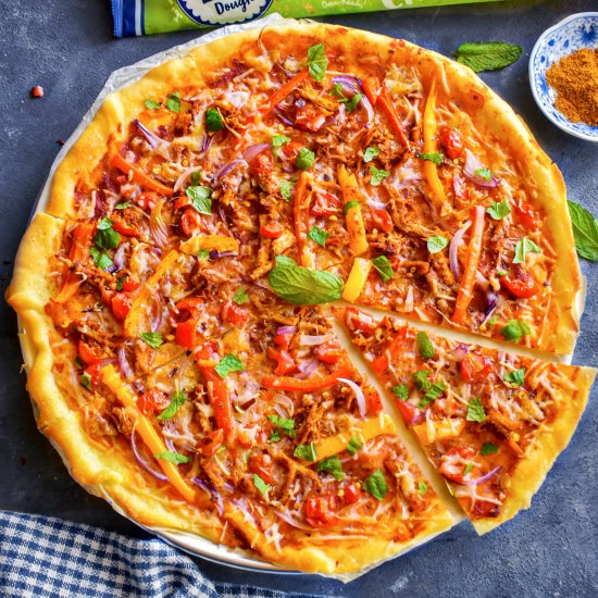 Indian Chicken Curry Pizza Recipe