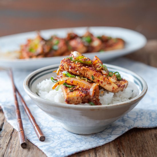 Quick Braised Tofu