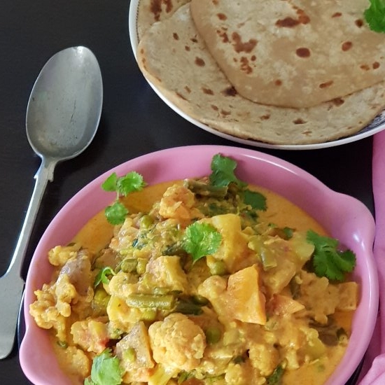 Vegetable Curry in Pressure Cooker