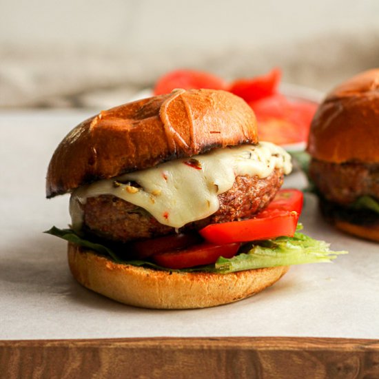 Green Chile Turkey Burgers