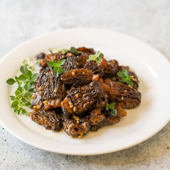 Sauteed Morel Mushrooms