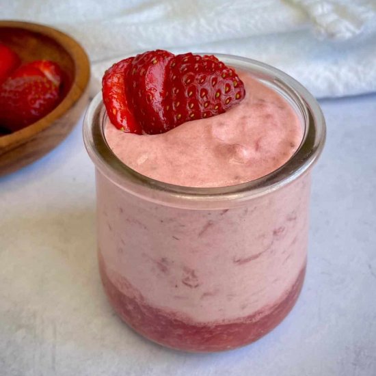 Vegan Strawberry Mousse