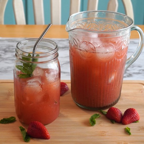 Strawberry Mint Agua Fresca