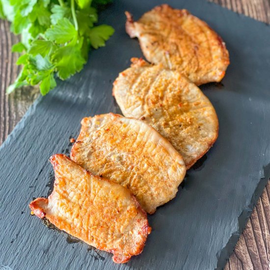 Thin Pork Chops in the Air Fryer