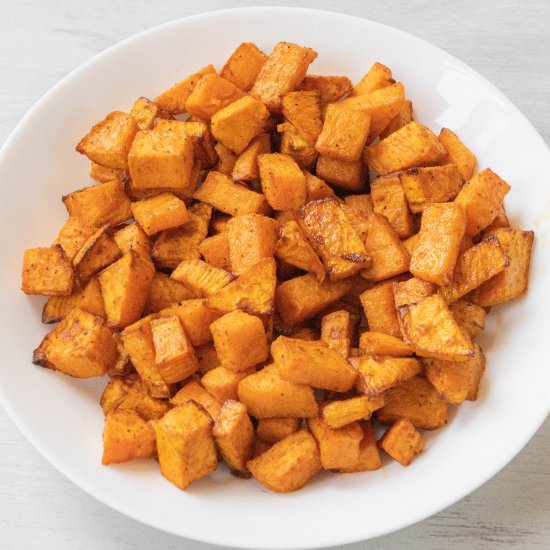 Air Fryer Sweet Potatoes Cubes