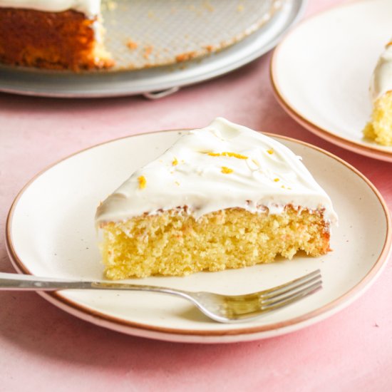 White Chocolate Orange Cake