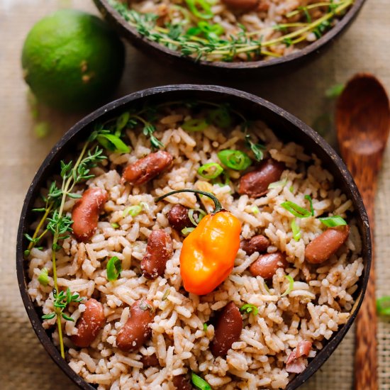 Vegan Jamaican Rice and Peas