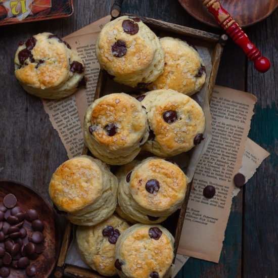 Chocolate Chip Buttermilk Scones