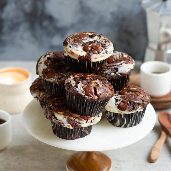 Chocolate Cream Cheese Muffins