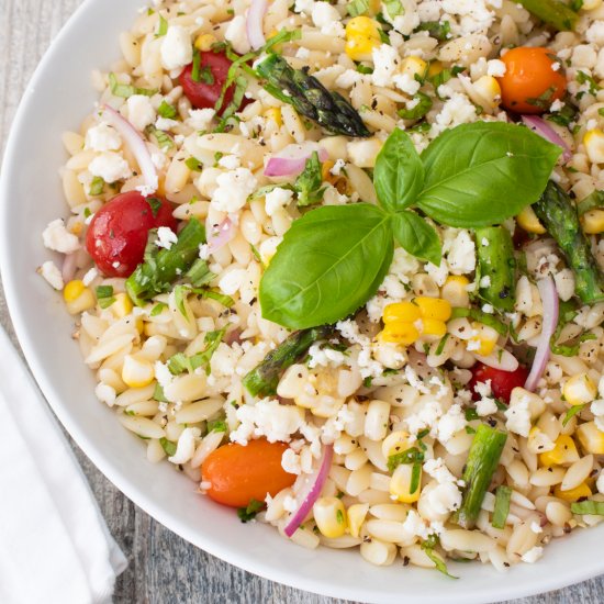 Summer Orzo Pasta Salad