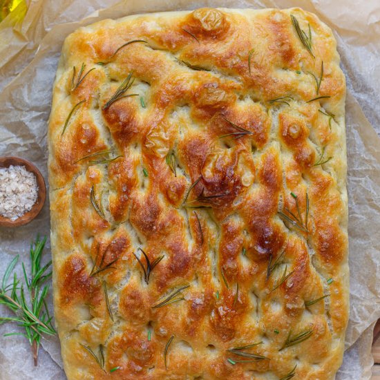 Super Easy No-Knead Focaccia