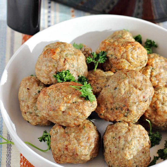 Air Fryer Turkey Meatballs