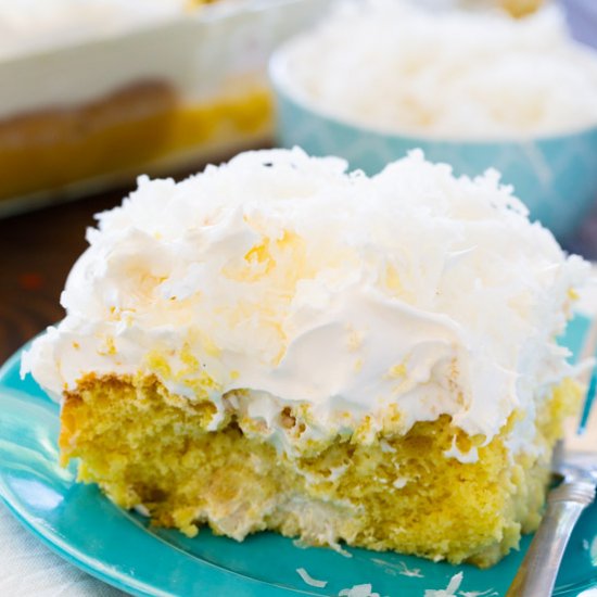 Coconut Cream Poke Cake