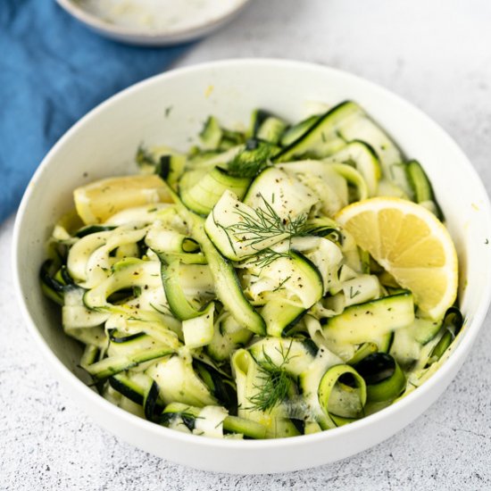 Shaved Zucchini Ribbon Salad