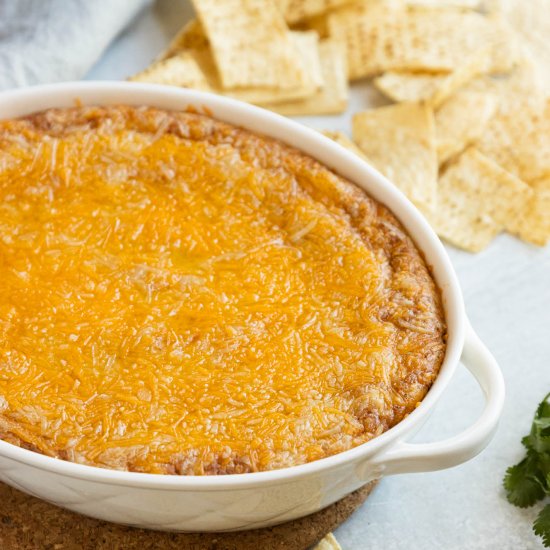 Cheesy Refried Bean Dip