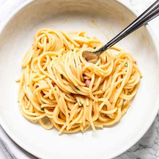 Instant Pot spaghetti carbonara