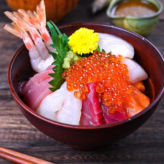 Kaisendon (Seafood Rice Bowl)