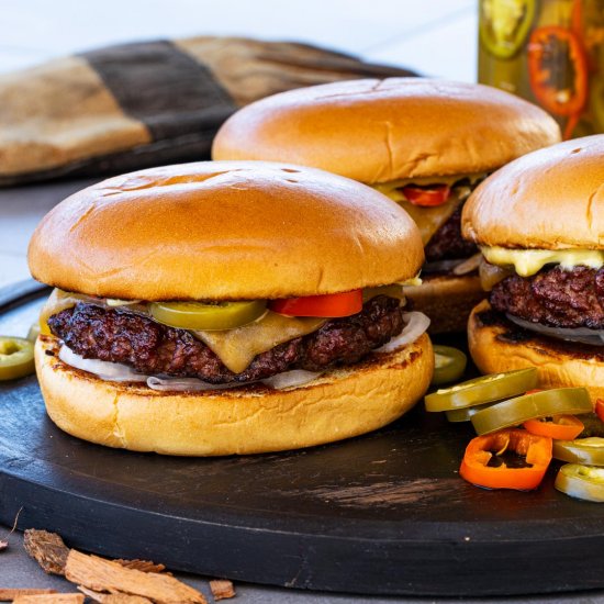 Juicy Smoked Burgers