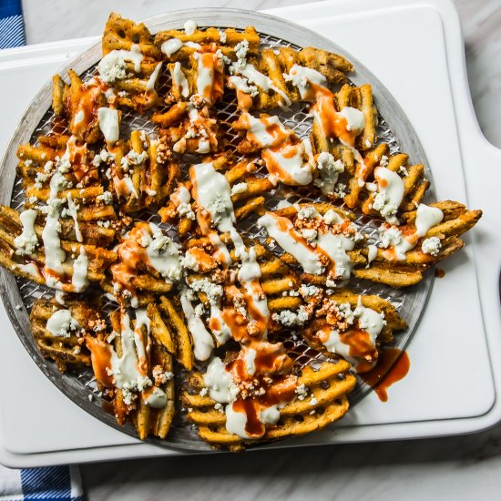 Red, White and Blue Cheese Fries