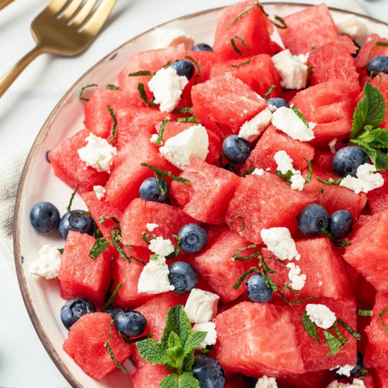 Watermelon Feta Summer Salad