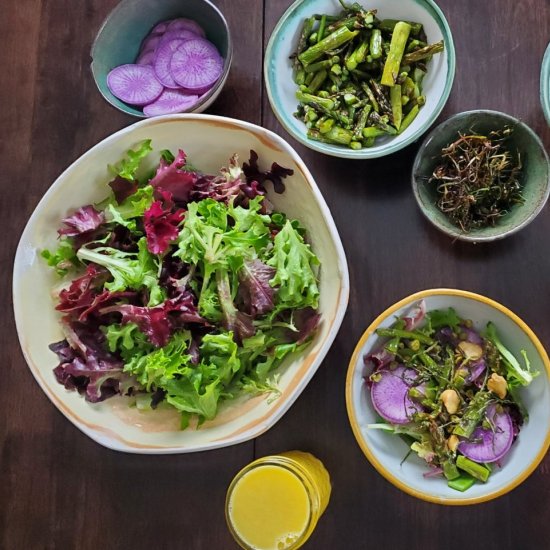 Spring Salad with Orange Dressing