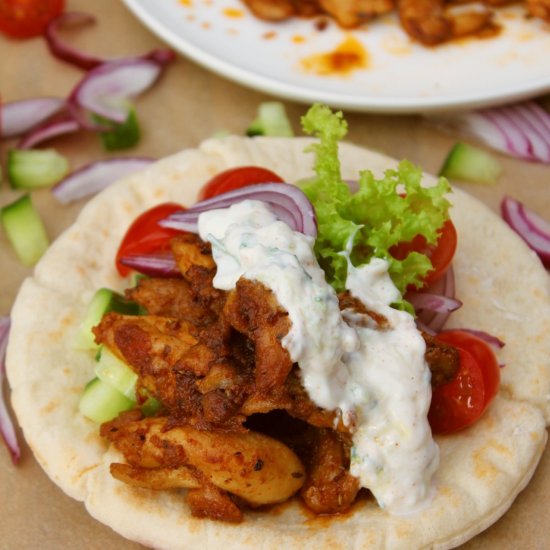 Greek Chicken Gyros