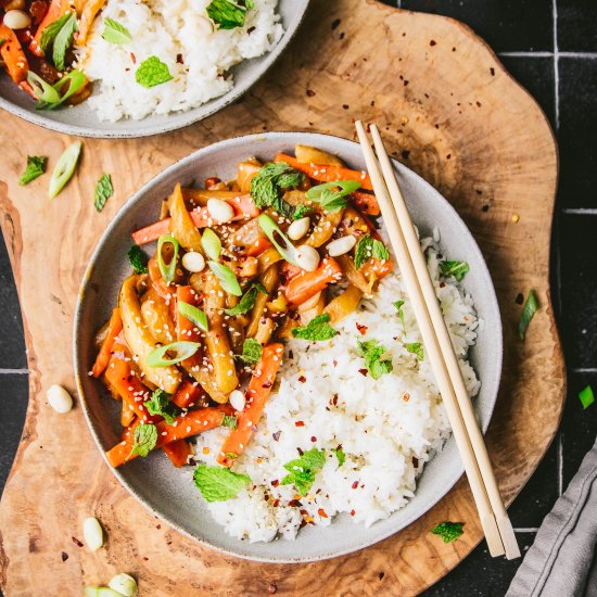 Watermelon Rind Stir Fry