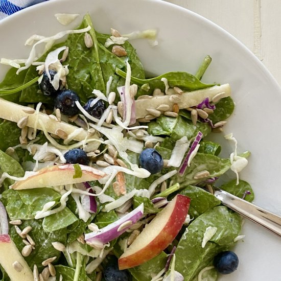 Healthy Spinach Blueberry Salad