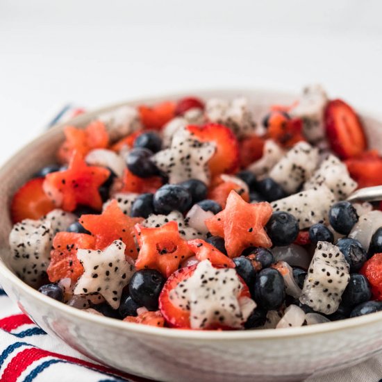 Red White & Blue Fruit Salad