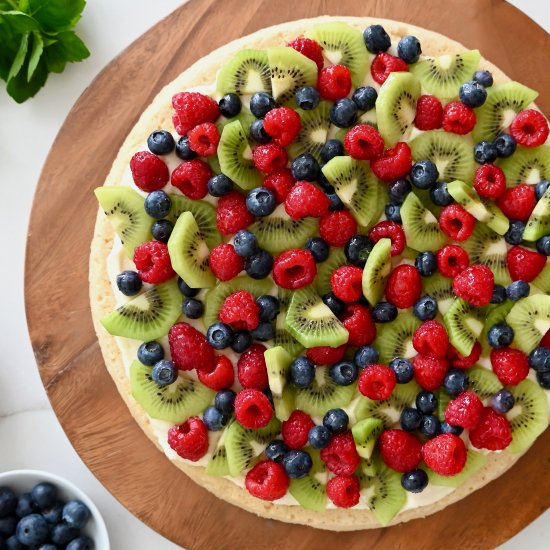 Sugar Cookie Fruit Pizza