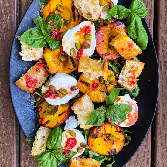 Peach And Burrata Salad