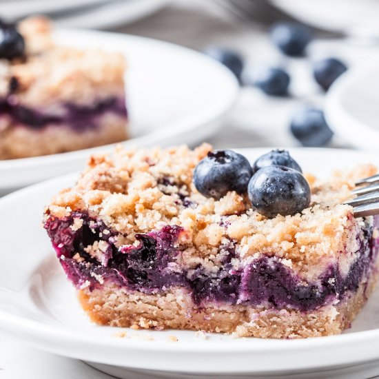 blueberry crumb bars